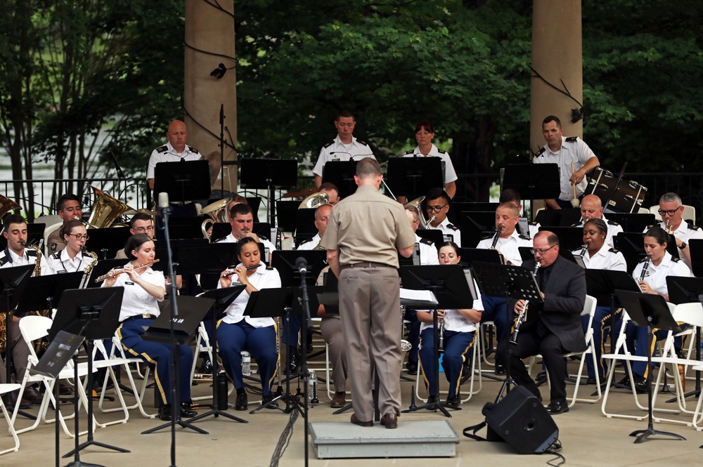 100th Army Band perform for the local community at Furman University