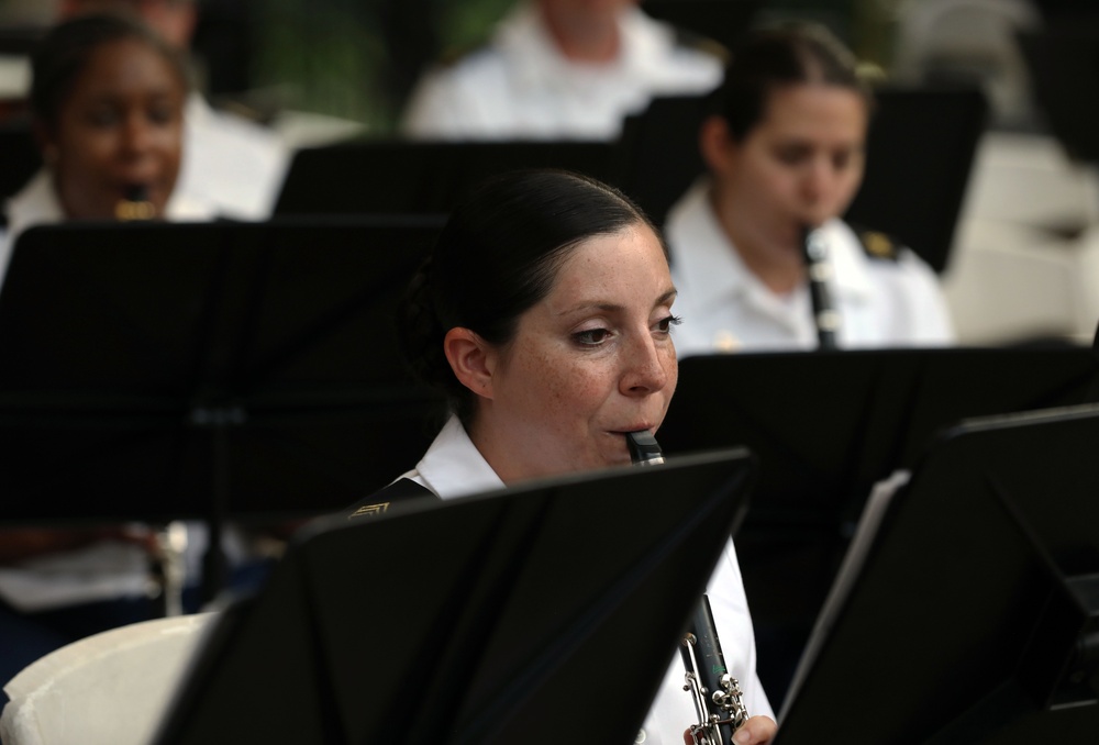 100th Army Band perform for the local community at Furman University