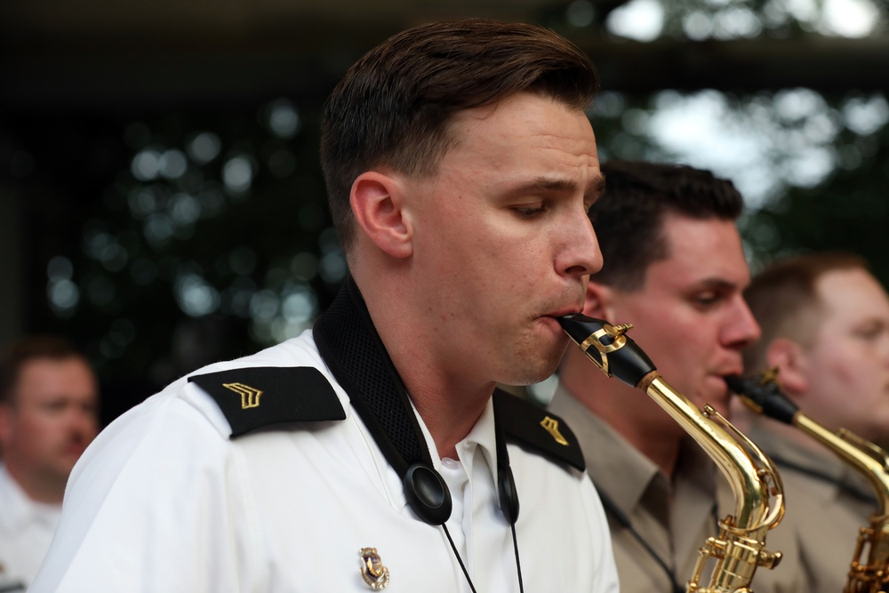 100th Army Band perform for the local community at Furman University