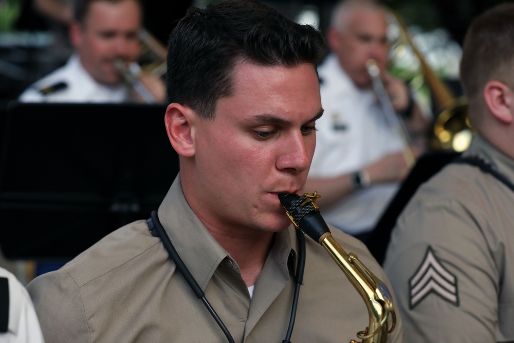 100th Army Band perform for the local community at Furman University