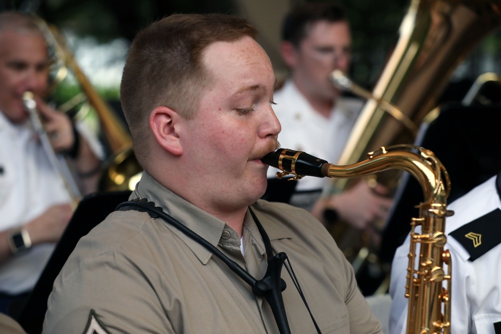 100th Army Band perform for the local community at Furman University