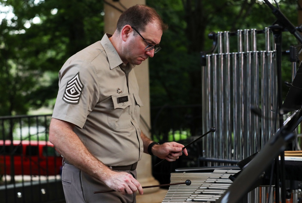 100th Army Band perform for the local community at Furman University