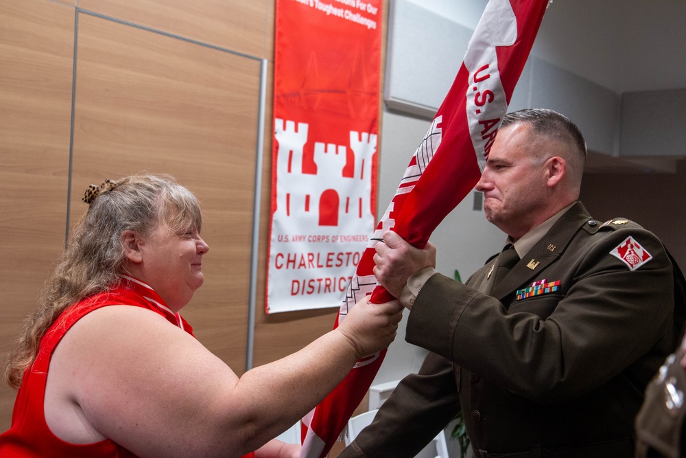 Lt. Col. Todd Mainwaring assumes command as the USACE Charleston District’s 91st District Engineer and commander