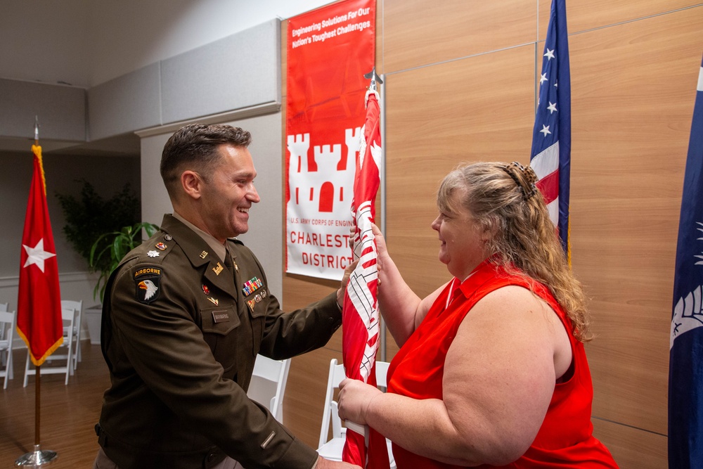 Lt. Col. Todd Mainwaring assumes command as the USACE Charleston District’s 91st District Engineer and commander