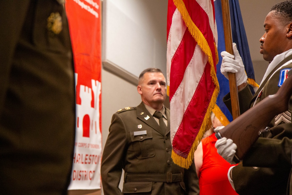 Lt. Col. Todd Mainwaring assumes command as the USACE Charleston District’s 91st District Engineer and commander