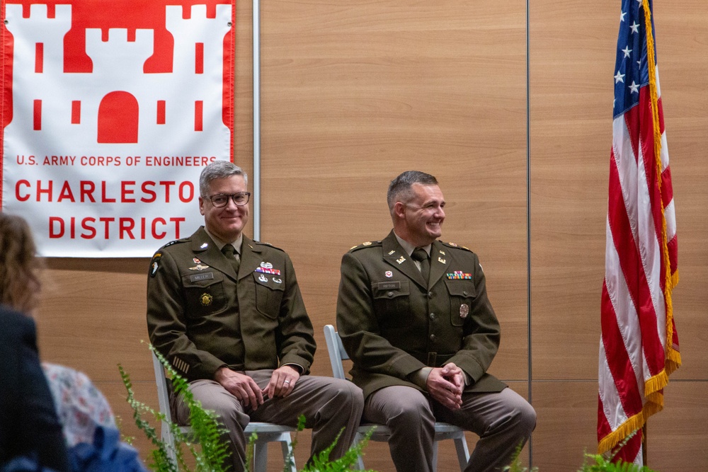 Lt. Col. Todd Mainwaring assumes command as the USACE Charleston District’s 91st District Engineer and commander