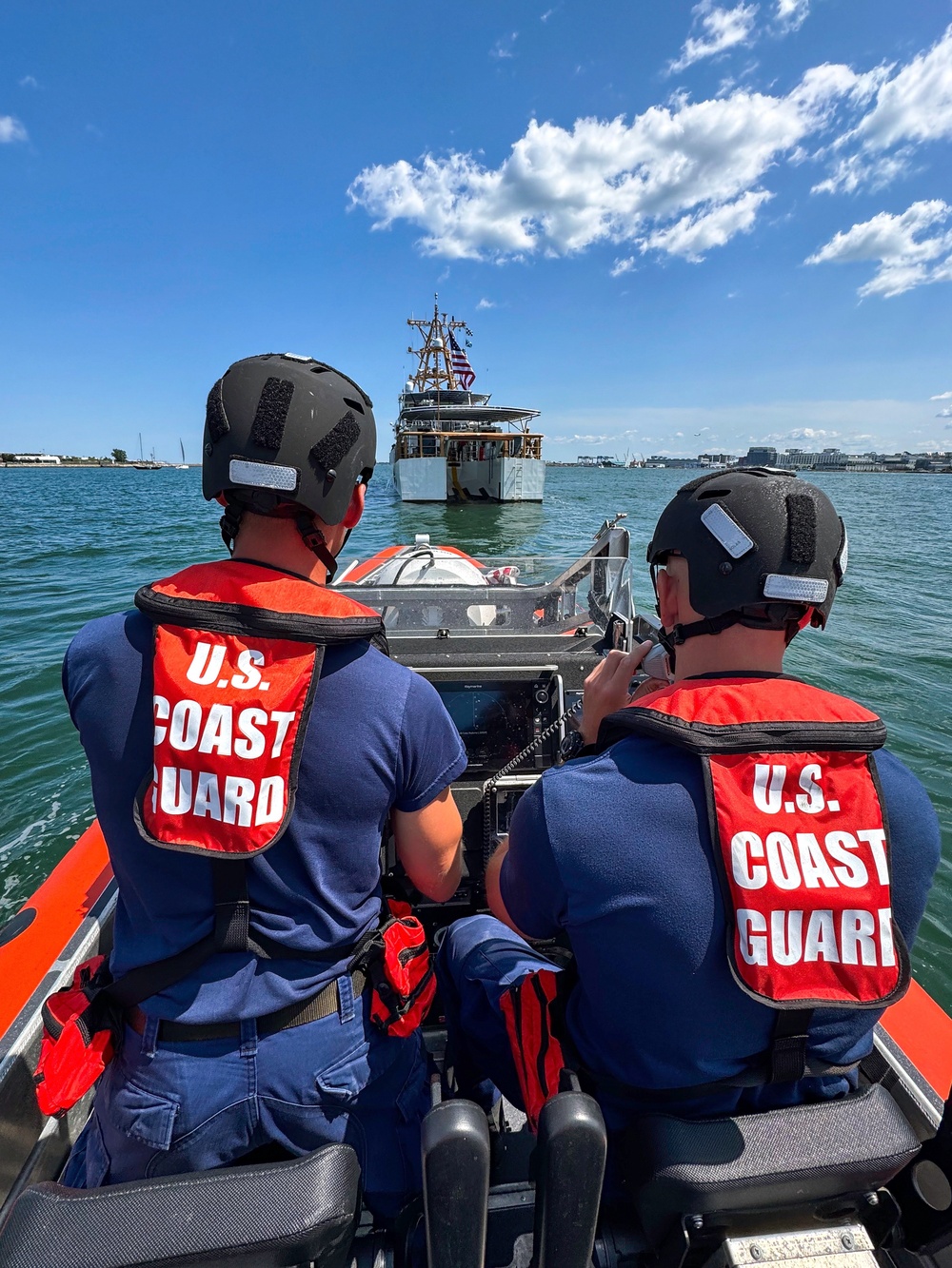Coast Guard Conducts Person-in-the-Water Drill Aboard Cutter Melvin Bell