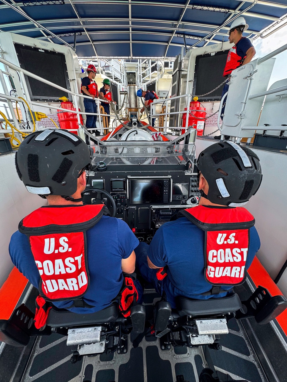 Coast Guard Conducts Person-in-the-Water Drill Aboard Cutter Melvin Bell