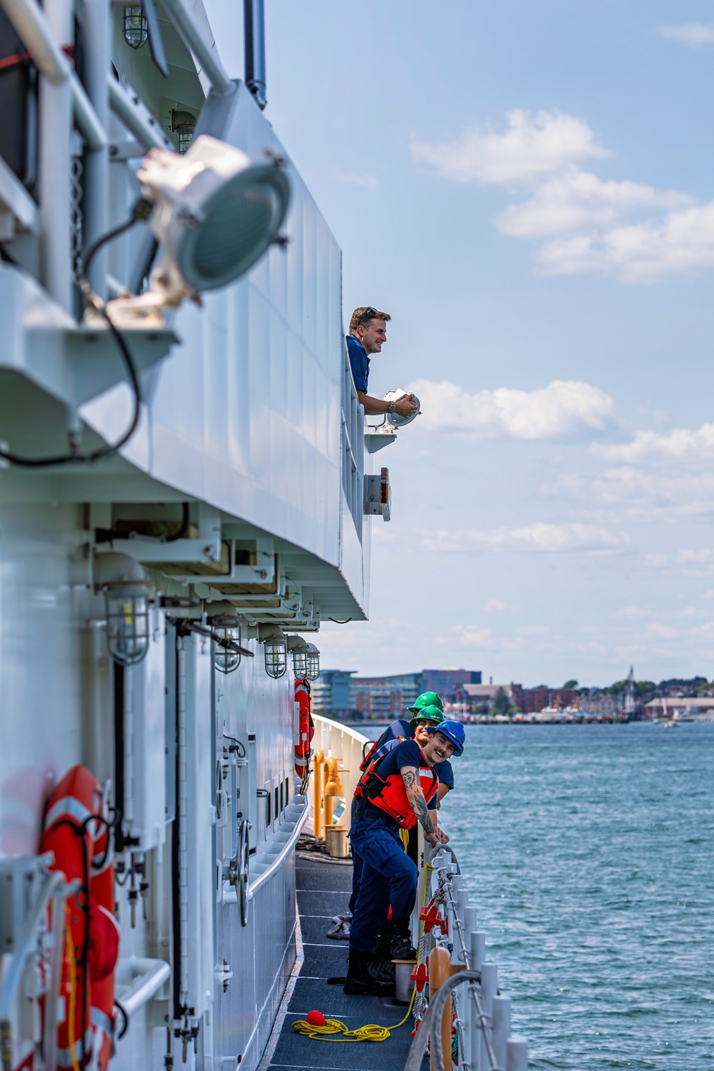 Coast Guard Conducts Person-in-the-Water Drill Aboard Cutter Melvin Bell