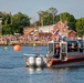 Coast Guard and Auxiliary Support Tri for a Cure Swim Safety in Portland Harbor