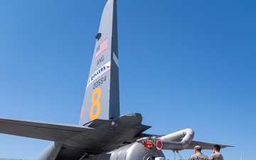 152nd Airlift Wing Modular Airborne Fire Fighting Aircraft and associated personnel activated for firefighting in the Western United States July 14, 2025
