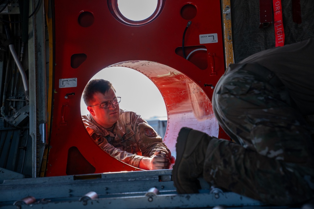 152nd Airlift Wing Modular Airborne Fire Fighting Aircraft and associated personnel activated for firefighting in the Western United States July 14, 2025