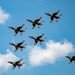 Thunderbirds practice for Fort Wayne Air Show