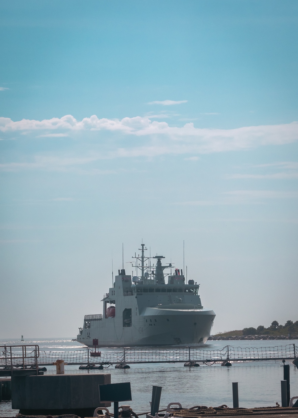 Canadian Navy Ship HMCS Frédérick Rolette Visits Naval Station Mayport