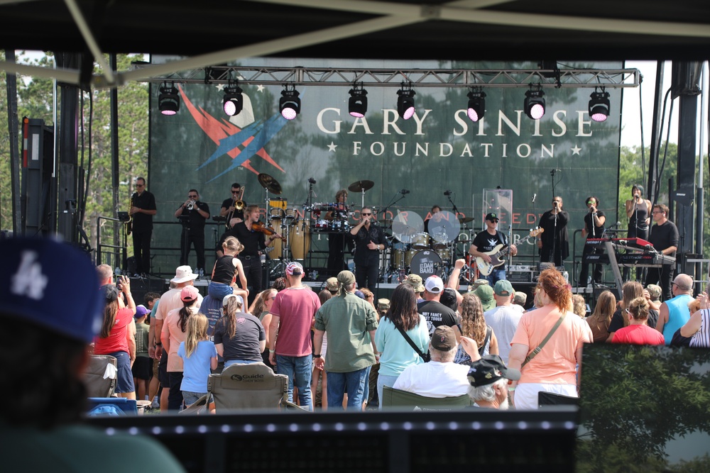 Gary Sinise and Lt. Dan Band Entertain Service Members and Families at Fort McCoy