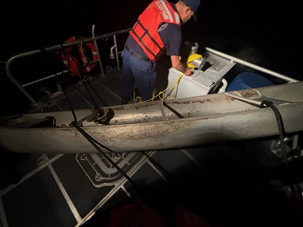 Coast Guard rescues one from canoe amidst severe weather