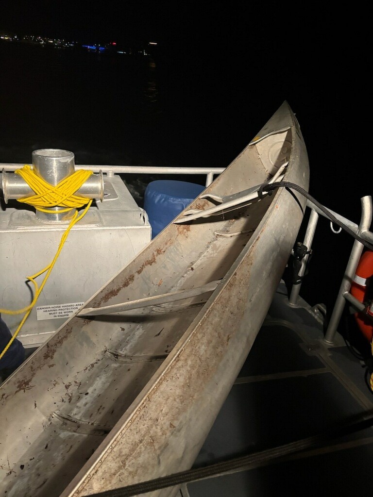 Coast Guard rescues one from canoe amidst severe weather