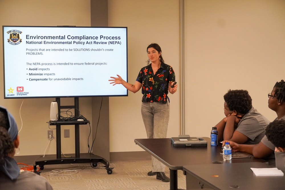 USACE presentation on West Shore Lake Pontchartrain project to Environmental Research Interns