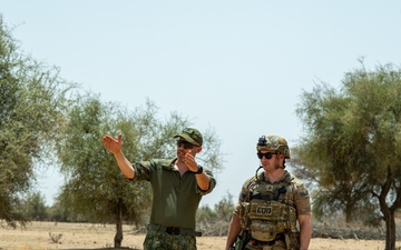Explosive Ordnance Disposal techs train with multinational troops at Exercise African Lion