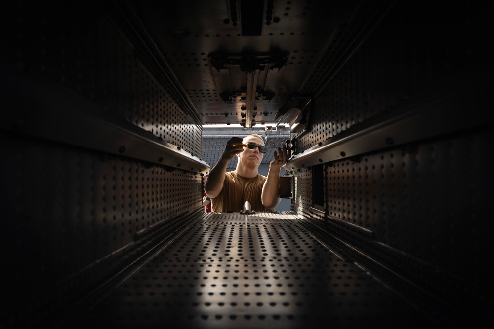 USS Gerald R. Ford (CVN 78) Performs Ammunition Upload
