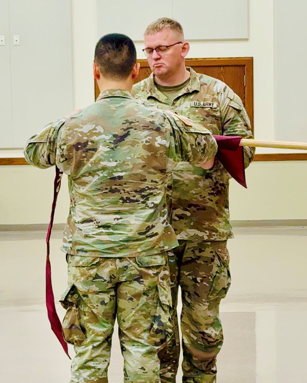 U.S. Army Dental Clinic Command Fort Leavenworth Cases Its Colors in Historic Ceremony