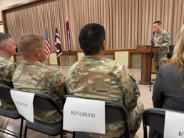 U.S. Army Dental Clinic Command Fort Leavenworth Cases Its Colors in Historic Ceremony