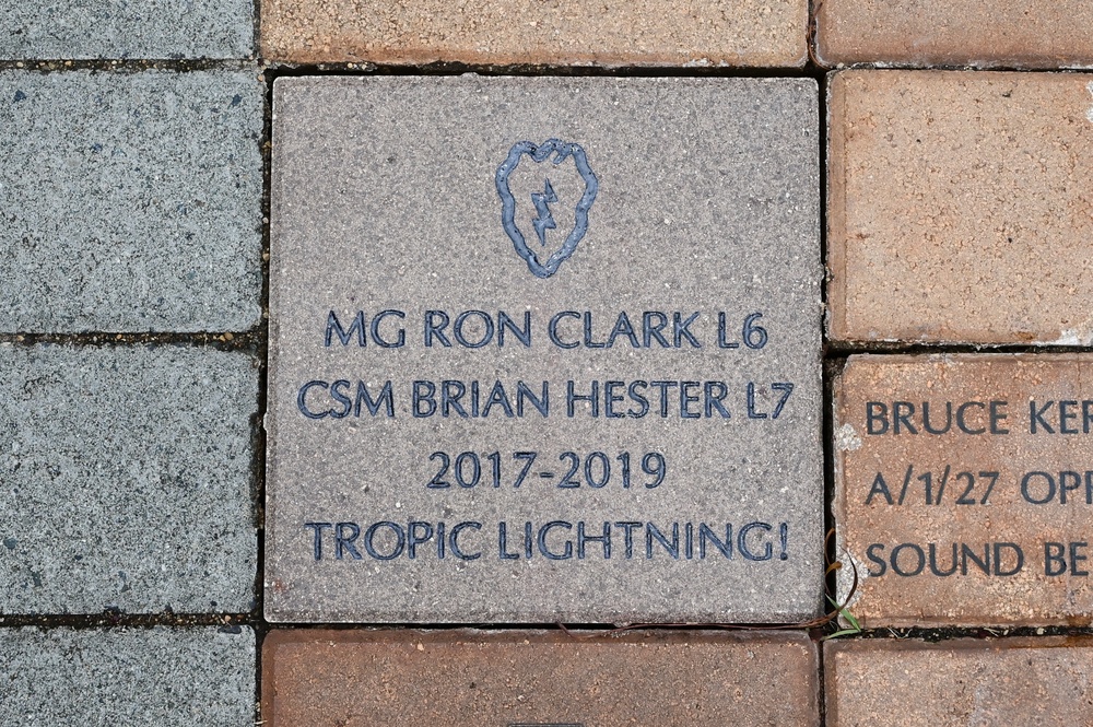25th Infantry Division Honors Heroes With Brick Laying Ceremony