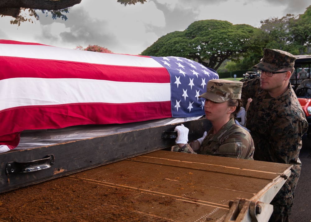 DPAA service members disinter Korean War remains