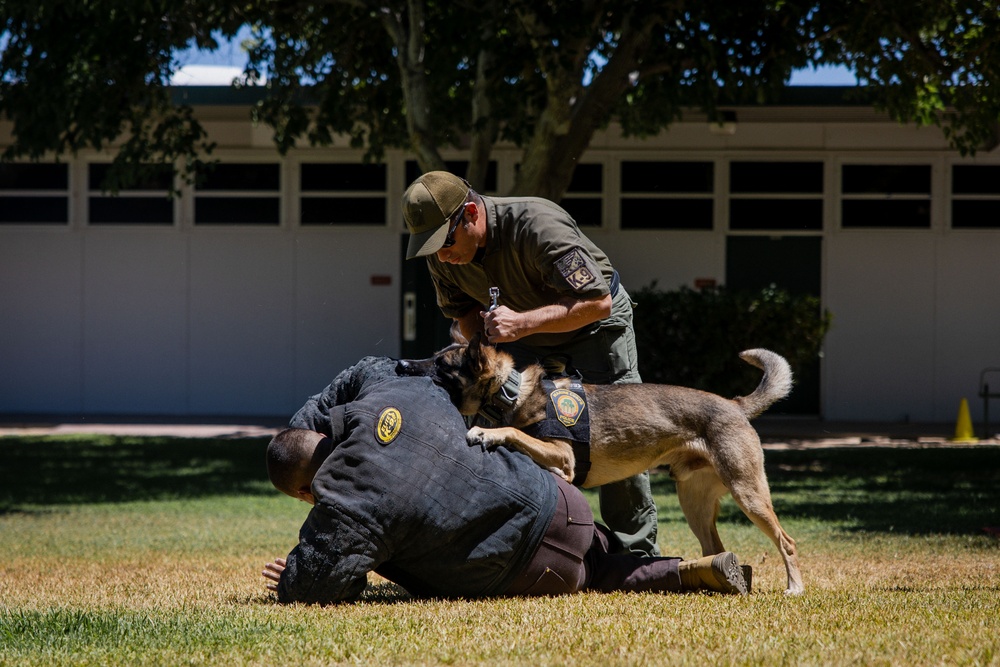 K9 Unit Demonstration for Palm Vista Elementary School Students