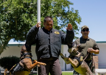K9 Unit Demonstration for Palm Vista Elementary School Students
