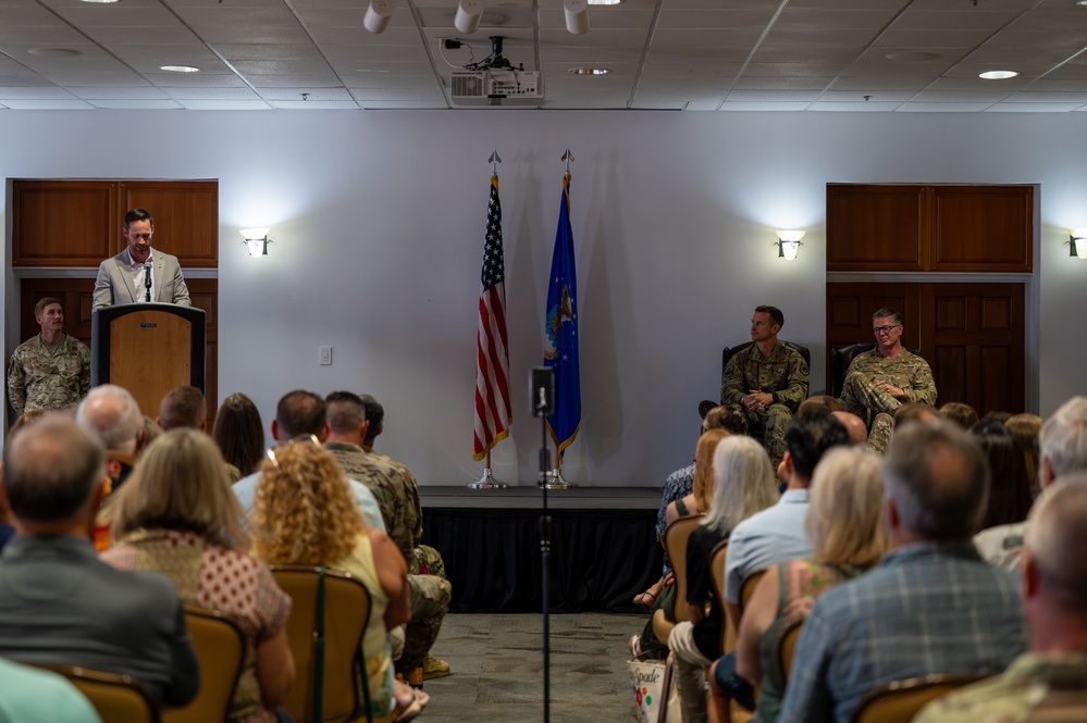 Chief Master Sgt. Michael Becker's retirement ceremony