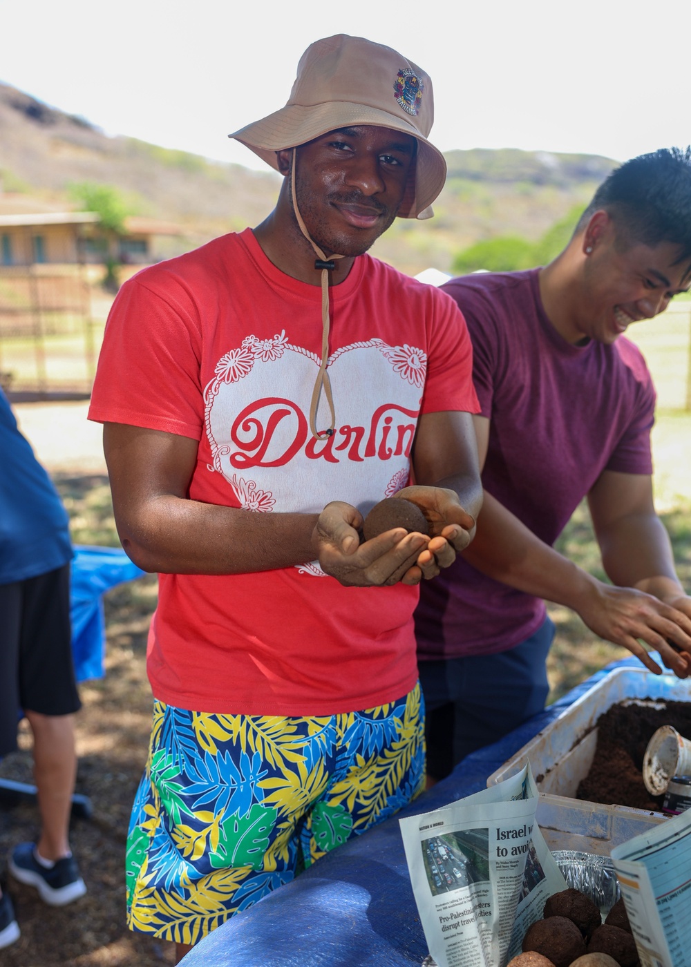 Joint Base Pearl Harbor-Hickam Salt Lake Walkway Cleanup and Genki Ball-Making