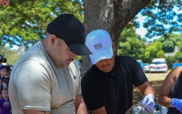 Joint Base Pearl Harbor-Hickam Salt Lake Walkway Cleanup and Genki Ball-Making