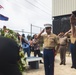 Camp Blaz Marines participate in a memorial service in Mangilao