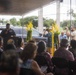 Camp Blaz Marines participate in a memorial service in Mangilao