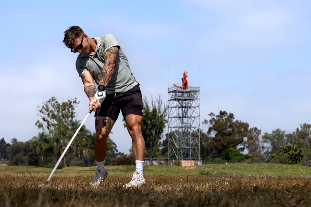 Marines compete in Golf Tournament Fundraiser
