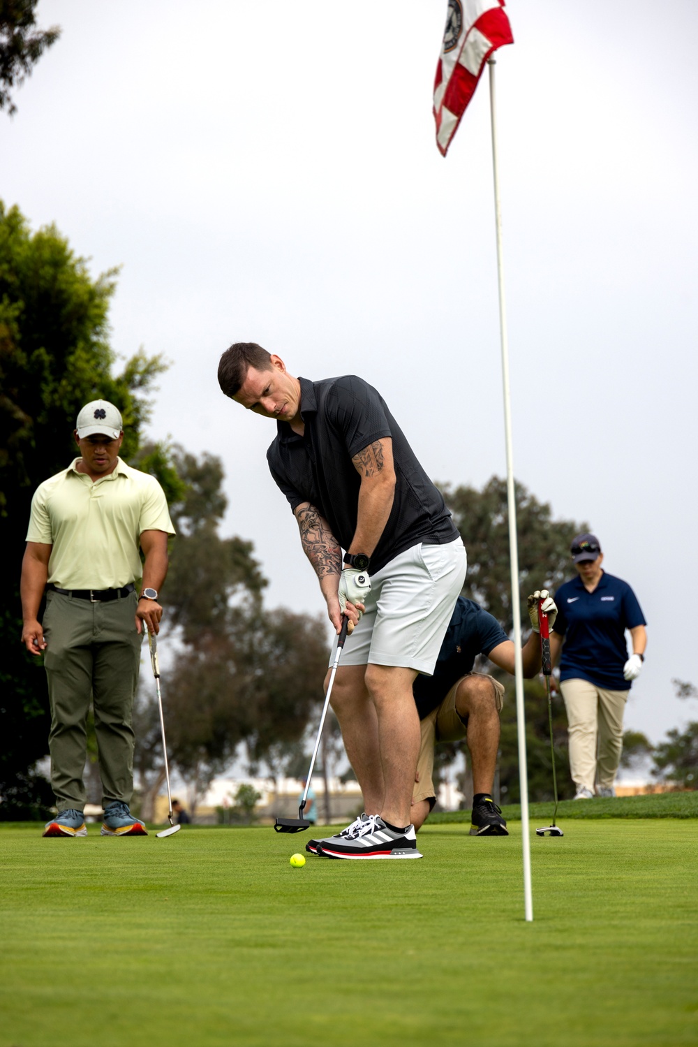 Marines compete in Golf Tournament Fundraiser