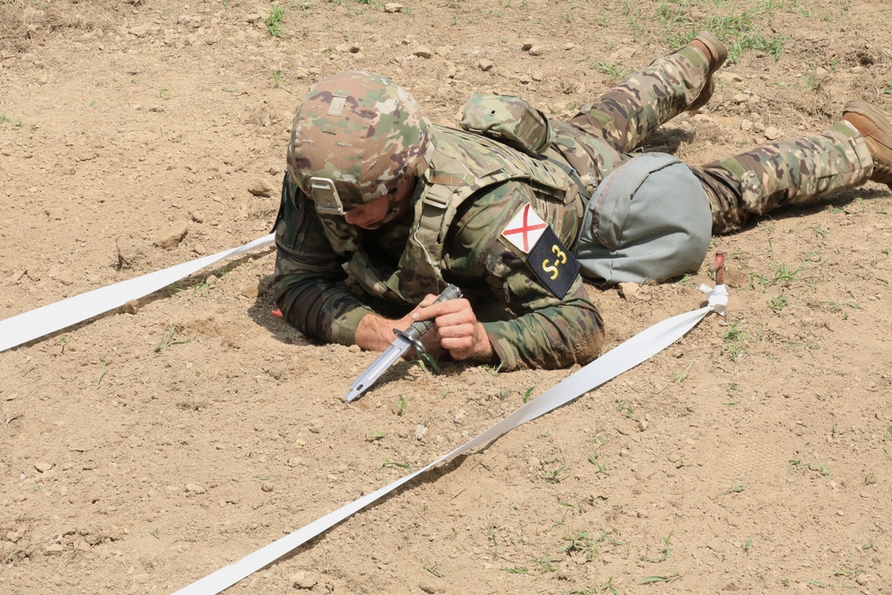 Spc. Jaden T. Hughes participates in Army Warrior Tasks - 2025 National Best Warrior