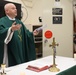 Chaplain Andrew Dutko conducts Catholic Mass aboard the USS Bulkeley