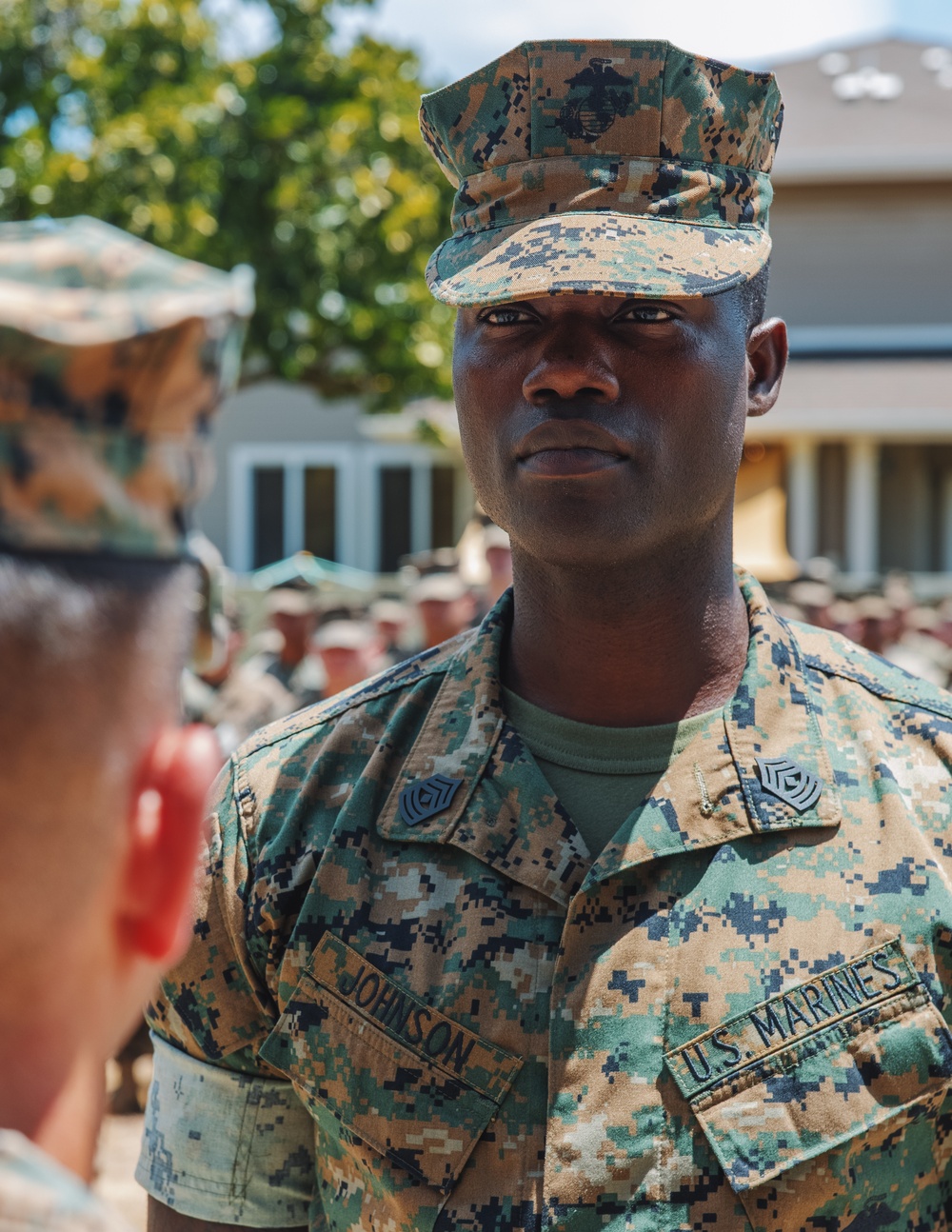 Sergeant Major Bryan Johnson promotion ceremony