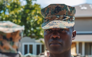 Sergeant Major Bryan Johnson promotion ceremony