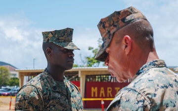 Sergeant Major Bryan Johnson promotion ceremony