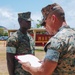 Sergeant Major Bryan Johnson promotion ceremony