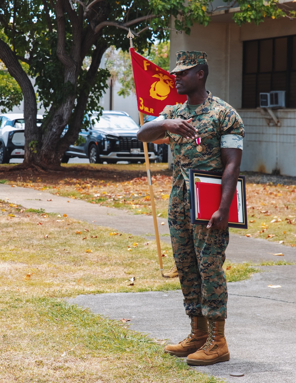 Sergeant Major Bryan Johnson promotion ceremony