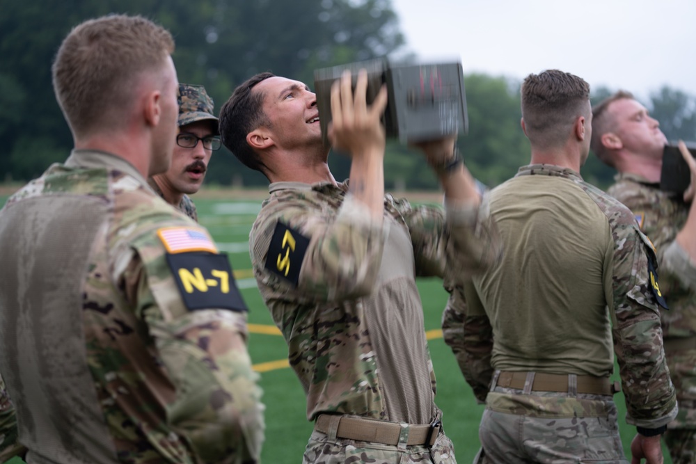 Sgt. Michael Fouts participates in the Marine Combat Fitness Test-2025 National Best Warrior