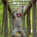 Sgt. Matthew Lee swings from bars in an obstacle course - 2025 National Best Warrior