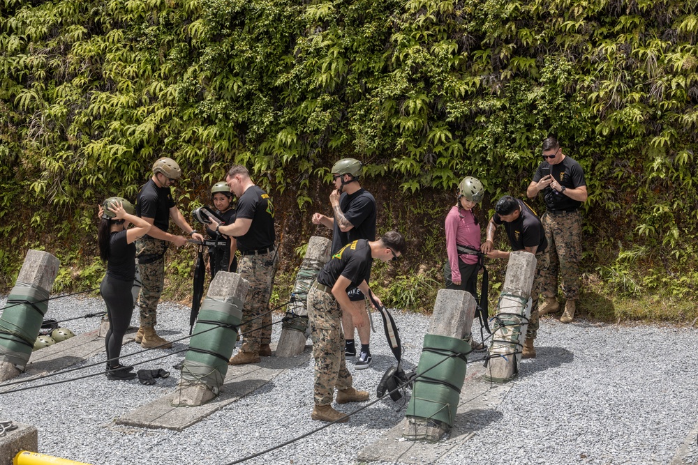 U.S. Marines, Spouses Participate in Headquarters Battalion Spouse Warrior Day