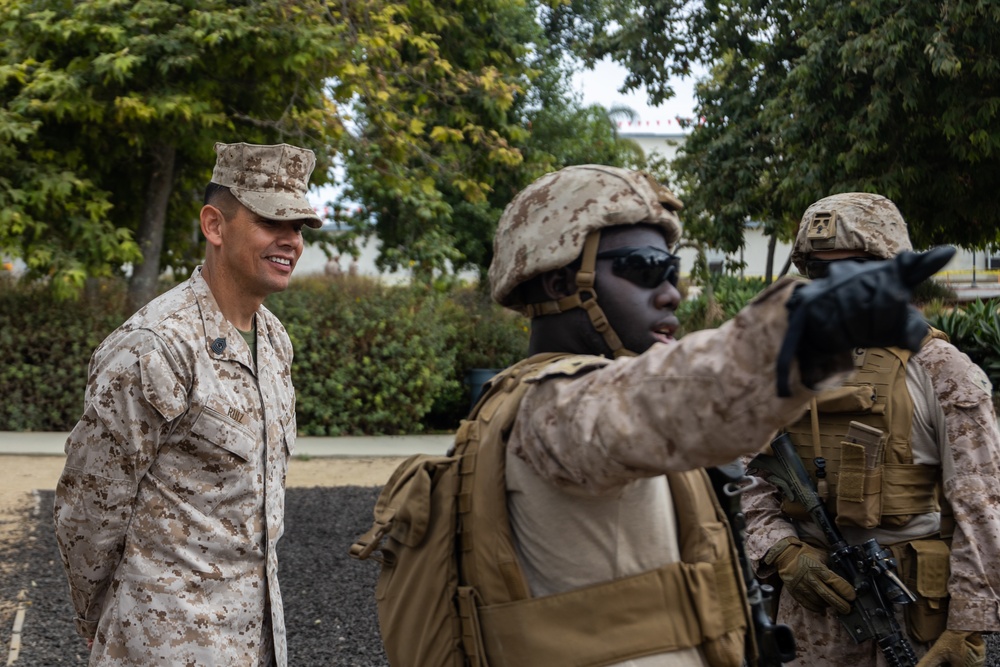 Sergeant Major of the Marine Corps visits Marines, Sailors supporting federal protection mission in LA