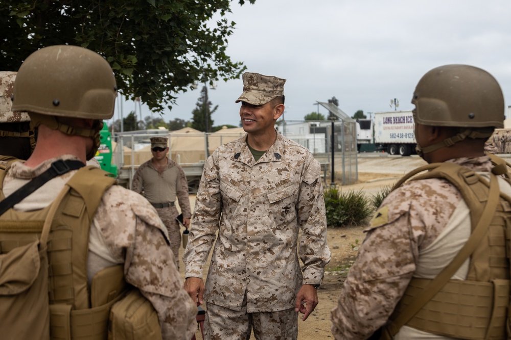 Sergeant Major of the Marine Corps visits Marines, Sailors supporting federal protection mission in LA