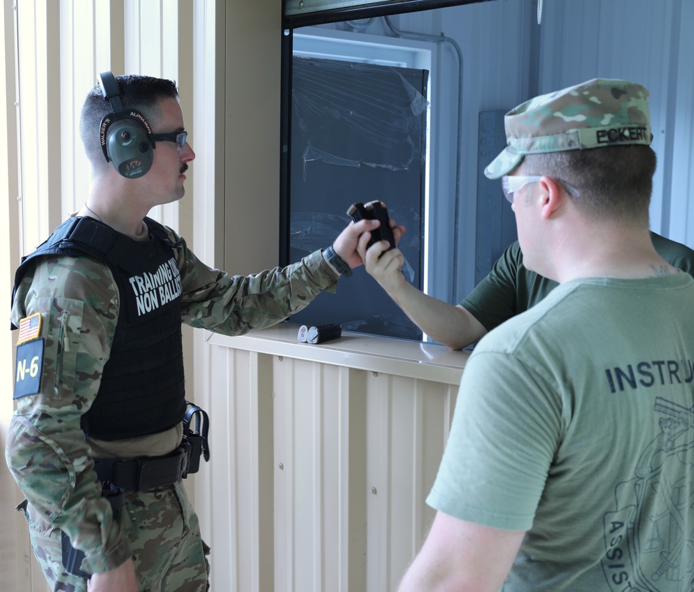 Sgt. Matthew Lee participates in Law Enforcement Training and Qualification- 2025 National Best Warrior Competition